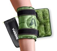 SHERPA THERAPY Bolsa de hielo reutilizable para rodilla (10 x 12.5 pulgadas), manos libres, flexible, compresa fría y caliente, 2 correas de velcro elásticas para aliviar el dolor de rodilla, color