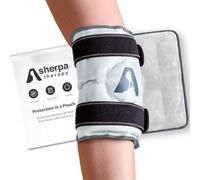 SHERPA THERAPY Paquete de gel para terapia de calor y frío (10 x 12.5 pulgadas), almohadilla térmica reutilizable y paquete flexible para congelador para lesiones de piernas y alivio del dolor de