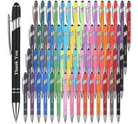 Sherr 120 lápices capacitivos de agradecimiento para pantalla táctil, regalos de agradecimiento, 2 en 1, bonitos bolígrafos con punta de lápiz capacitivo para eventos, fiestas, regalos, oficina de