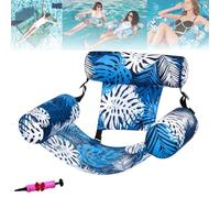 Sherum Aqualounge, Graddi Aqualounge, Inflatable Pool Lounge Chairs, Pool Floats Chairs for Adult Heavy Duty, for Party Summer Water Beach Fun (Blue)