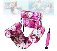 Sherum Aqualounge,Graddi/Olygee/Solymall/Serum Aqualounge,Graddi/Glosrity Inflatable Pool Floating Lounge Foldable Chair for Adults,Floating Mat Pattern Water Raft for Party Summer Beach (#03)