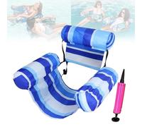 Sherum Aqualounge,Graddi/Olygee/Solymall/Serum Aqualounge,Graddi/Glosrity Inflatable Pool Floating Lounge Foldable Chair for Adults,Floating Mat Pattern Water Raft for Party Summer Beach (#08)
