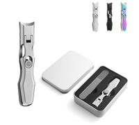 Sherum Nail Clipper - Sherum Ultra Sharp Nail Clippers - Cumulus Nail Clipper with Catcher - Cumuul Toenail Clippers for Seniors Thick Toenails (white)