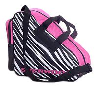 Sherwood Bolsa para Patines de Hielo para Adultos y niños, Bolsa de Hockey sobre Hielo, Ideal para Patines Hielo y Patines Linea, Ice Skate Bag con Medidas 42 x 15 x 37 cm (Cebra/Rosa)