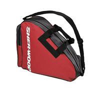Sherwood Bolsa para Patines de Hielo para Adultos y niños, Bolsa de Hockey sobre Hielo, Ideal para Patines Hielo y Patines Linea, Ice Skate Bag con Medidas 42 x 15 x 37 cm (Rojo)