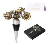 Sheryl&Rain Tapón de Vino, Tapon Botella Vino De Motocicleta Vintage, Tapon Vino Reutilizables, Accesorios Vino, Tapones Vino para Champán, Regalos Hombre Cumpleaños, Dia del Padre