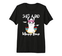 She's a Bad Momma Llama - Mama Funny - Vintage Mom Gift Camiseta Premium