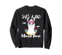 She's a Bad Momma Llama - Mama Funny - Vintage Mom Gift Sudadera