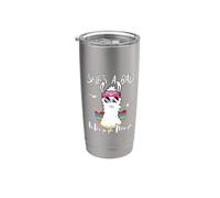 She's a Bad Momma Llama - Mama Funny - Vintage Mom Gift Vaso térmico de acero inoxidable de doble pared