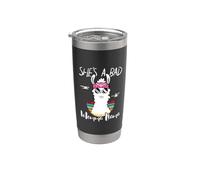 She's a Bad Momma Llama - Mama Funny - Vintage Mom Gift Vaso térmico de acero inoxidable de doble pared