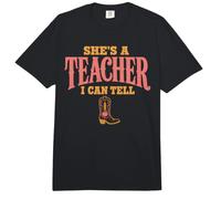 She's A Teacher I Can Tell Western Back to School Comfort Colors Adult Heavyweight T-Shirt