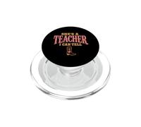 She's A Teacher I Can Tell Western Back to School PopSockets PopGrip para MagSafe