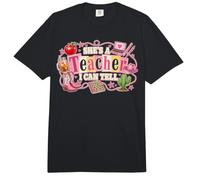 Shes A Teacher I Can Tell Western Classroom Art Graphic Comfort Colors Adult Heavyweight T-Shirt