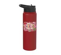 Shes A Teacher I Can Tell Western Classroom Art Graphic Stainless Steel Insulated Water Bottle