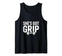 She's Got Grip - Motivación para el Gimnasio Camiseta sin Mangas