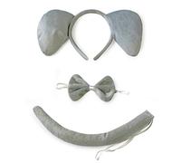 She's Shining Christmas Animal Elephant Ears Headband Tail Set Fancy Dress Party Accessory Kids Adults