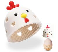 Shesyuki Fresh Egg Brush Cleaner, Cute Chick Image Reusable Cleaning Tools, Silicone Egg Brush Cleaner For Children Drawing Eggs(1 Piece Beige
