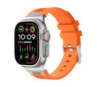 Shesyuki Men Sport Apple Watch Band Compatible with Apple Watch Ultra 2/Ultra Strap 49mm 45mm 44mm 42mm, Soft Silicone Watch Strap Designed for iWatch Series 9 8 7 6 SE 5 4 3 2 1