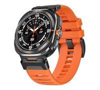 Shesyuki Strap Compatible with Galaxy Watch Ultra 47mm (2024),Waterproof Breathable Replaceable Silicone Strap with Stainless Steel Connector