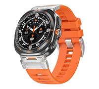 Shesyuki Strap Compatible with Galaxy Watch Ultra 47mm (2024),Waterproof Breathable Replaceable Silicone Strap with Stainless Steel Connector