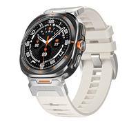 Shesyuki Strap Compatible with Galaxy Watch Ultra 47mm (2024),Waterproof Breathable Replaceable Silicone Strap with Stainless Steel Connector