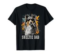Shetland Sheepdog Dad Dog Funny Owner Día del Padre Camiseta