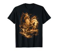Shetland Sheepdog Howling Dog Fantasy Sheltie Wilderness Camiseta