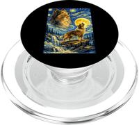 Shetland Sheepdog Noche Estrellada Van Gogh Lindo Perro Aullando PopSockets PopGrip para MagSafe
