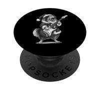 Shetland Sheepdog Tocando Guitarra Navidad Perro Amante PopSockets PopGrip Adhesivo