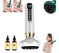 Shevitality Cellulite Massager, She Vitality Cellulite Massager, Rechargeable & Cordless Anti Cellulite Massager, 12 Levels Red Light Heating, 12 Levels of Adjustable Suction Suitable (White)