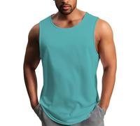 Shfebrinox Camiseta Sin Mangas Para Hombre Absorbe Humedad Y Evita Olores Camiseta Correr Al Aire Libre Talla Grande Rebajas Verano Acabado Ácido Con Look Retro Interior Fina Cuello Redondo Algodón