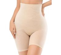 Shffuw Braga Pantalon Antirozaduras Body Faja Reductora Fajas para Mujeres Cintura Alta Body Shaper Shorts Butt Lifting Muslo Slimmer Faja Reductor Mujer Top Mujer Vestir Vestido Beige XXL