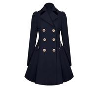 Shffuw Capa De Chuva Impermeávelchubasquero Impermeable Falda Irregular Con Dobladillo Plisado Y Manga Larga Para Mujer Cortavientos De Longitud Media Poncho Impermeable Zotochaqueta Mujer Navy S