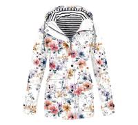 Shffuw Chubasquero Para Zotochaqueta Primavera Mujer Chaqueta De Lluvia Estampada Para Mujer Sudaderas Con Capucha Informales Con Cremallera Chaquetas Chubasquero Trekkingchaqueta Hot Pink Xxl