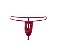 Shffuw Conjunto Interior Mujer Sexy Conjuntos Lencería Interior Calzoncillos Bikini Tanga Estiramiento Bulto Calzoncillos para Hombre Bolsa Íntimos Sexy Lencería Mujer Lenceria Sexi Wine L