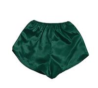 Shffuw Conjunto Interior Mujer Sexy Lenceria De Damas Satén De Seda Flores Sexy Pijamas Encaje Interior Mujer Pantalones S-XXXL Conjunto Sexi San Valentin Green XL