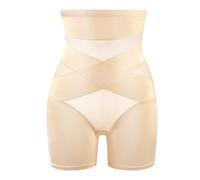 Shffuw Disfraz Princesa Mujer Top Negro Mujer Fajas para Cintura Alta Pantalones Moldeadores Fajas Muslo Interior Más Delgada Faja Braga con Relleno Gluteos Beige M