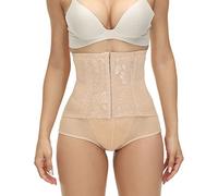 Shffuw Enaguas para Vestidos Corset Medieval Mujer Pantalones con Hebilla Sólida para Mujer Interior Moldeadora De Cintura Alta con Botones Pantys Reductores Anti Chafing Shorts A S