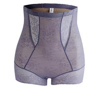 Shffuw Faja Mujer Moldeadora Y Reductora Top Mujer Vestir Pantalones De Encaje De Cintura Alta para El Vientre Cerrado Pantalones Moldeadores Cintura Posparto para Corset Negro Fajas Blue L