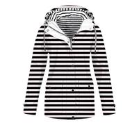 Shffuw Gabardina Mujer Impermeabletallas Grandes Mujer Chaqueta De Lluvia Estampada Para Sudaderas Con Capucha Informales Con Cremallera Chaquetas Traje De Agua Trabajoparka Black Xxxl