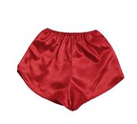 Shffuw Interior Sexy Mujer Lenceria San Valentin Satén De Seda Flores Sexy Pijamas De Encaje Interior Mujer Pantalones S-XXXL Sexi Mujeres Lenceria Abierta 2XL Red XXL
