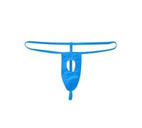 Shffuw Lencería Sexy Dama Conjuntos Mujer Lenceria Rojo Interior Calzoncillos Bikini Tanga Estiramiento Bulto Calzoncillos para Hombre Bolsa Íntimos Sexy Conjunto Interior Mujer Light Blue L