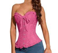 Shffuw Vestido Efecto Adelgazante Faja Sujeción Interior Moldeadora De Cuerpo Sexy con Ramo De Orquídeas Y Crisantemos para Mujer. Fajas Liposuccion Parches Antirozaduras Muslos Hot Pink XS
