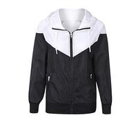 Shffuw Zapote De Lluvia Impermeablecapa Chuva Adulto Manga Mujer Cremallera Bolsillos Deportivos Abrigo Largo Patchwork Con Capucha Skinsuits Abrigo Para Mujer Chaqueta Leopardo Black Xl