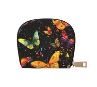 SHFJASBNUMG Anime Forest - Cartera de piel con diseño de tulipán Kawai, paquete de tarjetas estéticas para viajeros activos, para tarjetas de tránsito e identificaciones de acceso rápido, 9 x 11 cm