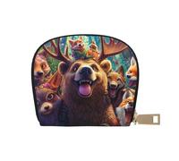 SHFJASBNUMG Anime Forest - Cartera de piel con diseño de tulipán Kawai, paquete de tarjetas estéticas para viajeros activos, para tarjetas de tránsito e identificaciones de acceso rápido, 9 x 11 cm