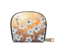 SHFJASBNUMG Bolsa de piel con diseño de bosque de anime, cartera de tulipán, paquete de tarjetas estéticas Kawai, para viajeros activos, para tarjetas de tránsito e identificaciones de acceso rápido