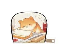 SHFJASBNUMG Cartera abstracta de dibujos animados, bolsa de cuero para amantes de las compras, organizador de tarjetas de lealtad, 9 x 11 cm, A31, 9X11CM