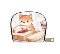 SHFJASBNUMG Cartera abstracta de dibujos animados, bolsa de cuero para amantes de las compras, organizador de tarjetas de lealtad, 9 x 11 cm, A34, 9X11CM