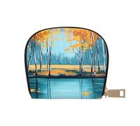 SHFJASBNUMG Cartera abstracta de dibujos animados, bolsa de cuero para amantes de las compras, organizador de tarjetas de lealtad, 9 x 11 cm, A29, 9X11CM